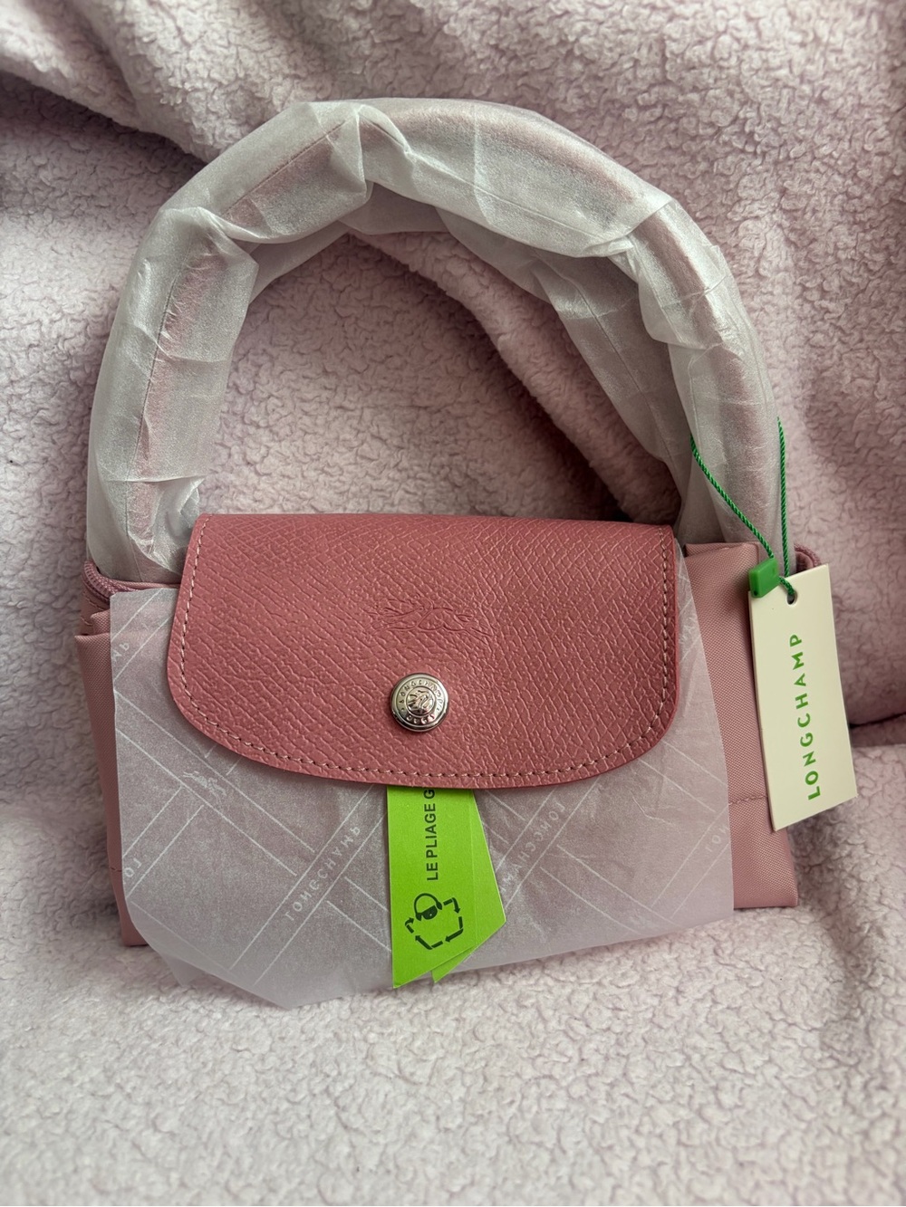 Medium Top-Handle Bag in Rose Pink